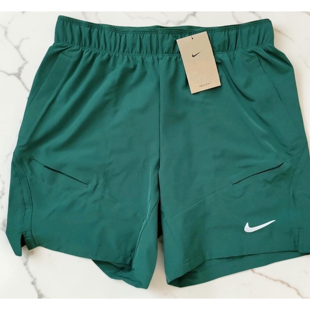 Nike Court Dri-FIT Victory 7" Tennis Shorts Men's Large Green FD8721-341 NWT